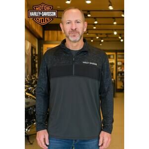 Harley-Davidson Long Sleeve 1/4 Zip Sz. 3X